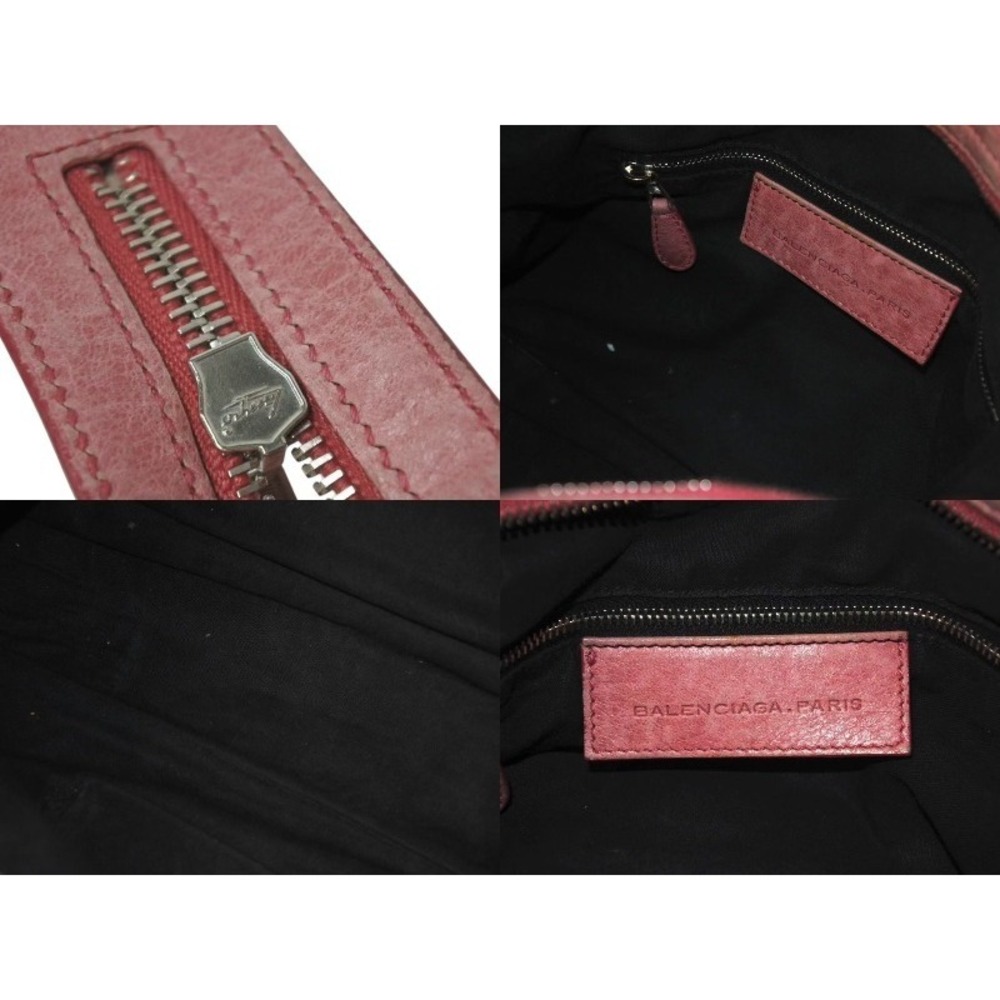 BALENCIAGA The Giant Town Handbag Pink Leather - Picture 9 of 10